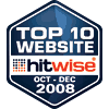 Quarterly Hitwise Top 10 Website Award